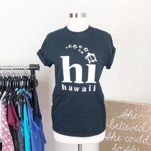 HI Hawaii black tee